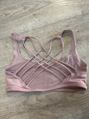lululemon athletica Strappy Back Sports Bra - Mauve Pink